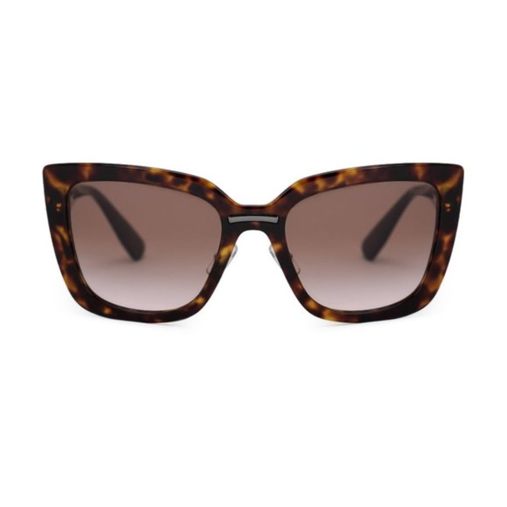 Miu Miu Brown Rectangular Sunglasses